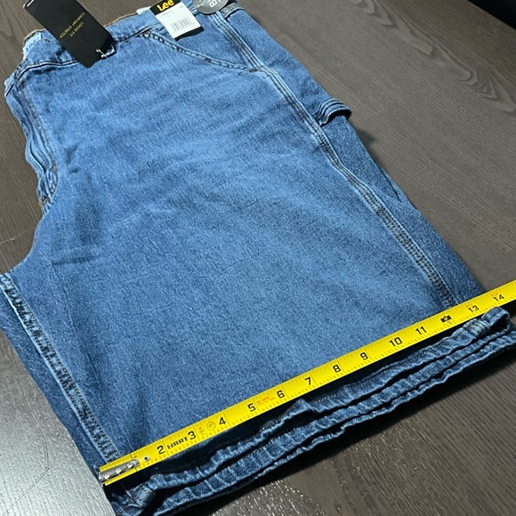 New- Lee Big&Tall 46 Jean Carpenter Shorts Original Stone Wash, Stretch - Picture 5 of 13